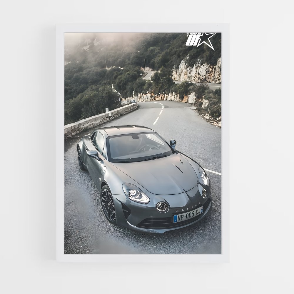 Poster Vitesse de élégance – affiche Alpine (vue 3)